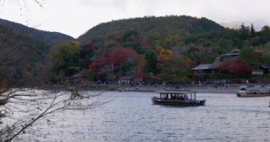 Güzel popüler turistik hedef Kyoto, Arashiyama.
