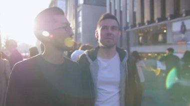 Popüler hareketli Japon şehir merkezi keşfetmek turist.