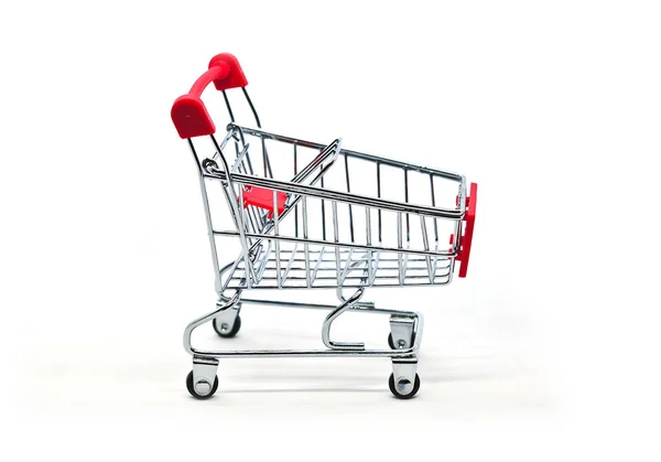 Shopping cart isolated on white background. Stock Photo