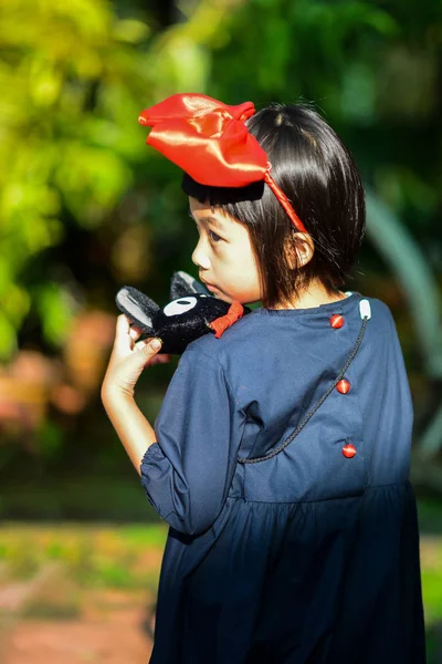 Surin Thajsko Října 2018 Dívka Oblečená Jako Kiki Kiki Delivery — Stock fotografie