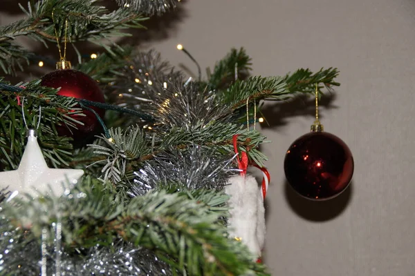 Decoraciones Navidad Árbol — Foto de Stock