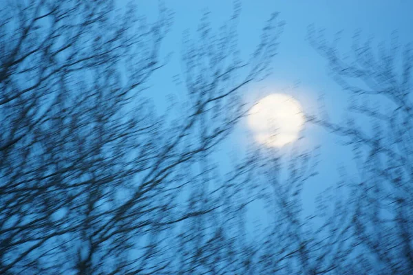 Supermoon Rosa Lua Cheia Abril 2020 France Ocorre Quando Lua — Fotografia de Stock