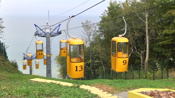 Die Standseilbahn Der Stadt Swetlogorsk Kaliningrader Gebiet — Stockvideo