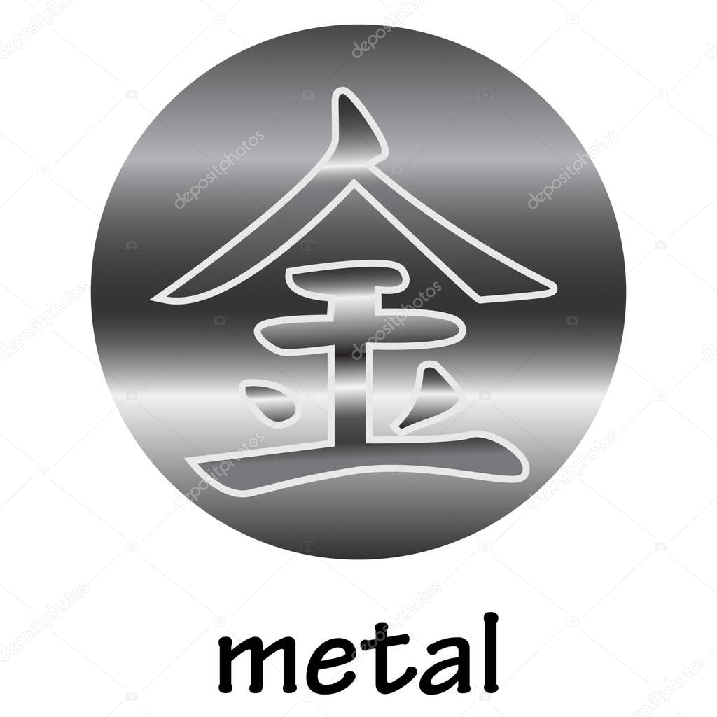 Chinese hieroglyph METAL
