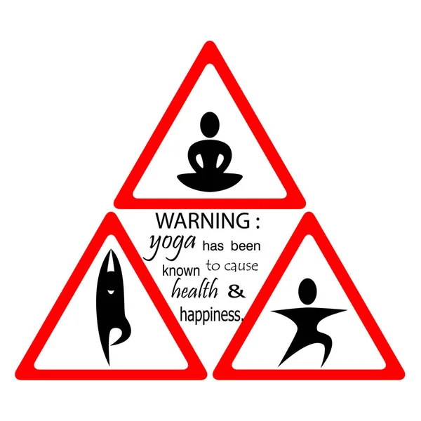 Phrase sur le yoga . — Image vectorielle