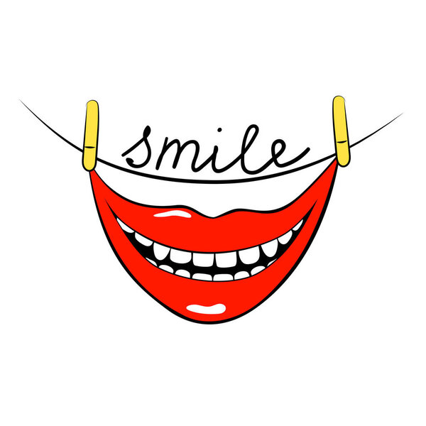 радостный рот