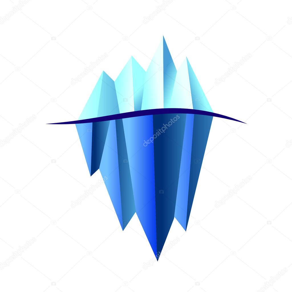 Iceberg vector  illustration.