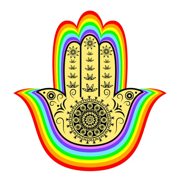 Hamsa ou main de Fatima — Image vectorielle