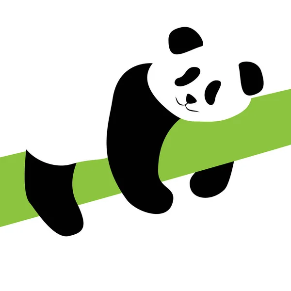 Силуэт медведей панды — стоковый вектор