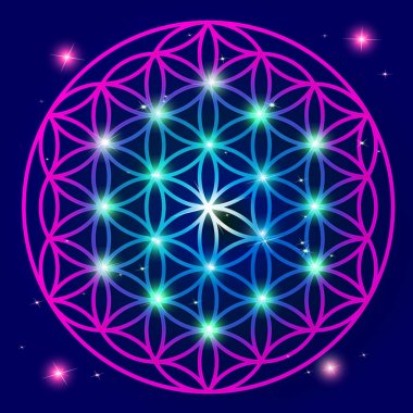 Hayat Mandala çiçek süsleme