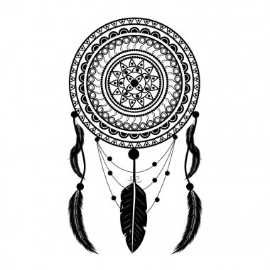 Rüya yakalayıcı vektör çizim