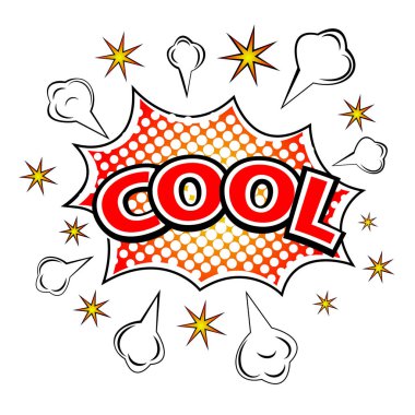 Sakin ol! Çizgi roman patlama. Vektör çizim.