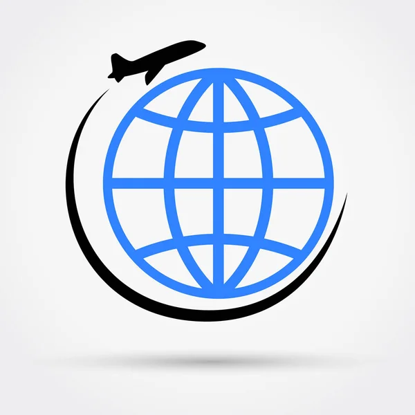 Plane travel icon vector illustration.
