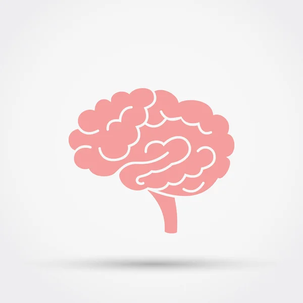 Icono del vector cerebral . — Vector de stock