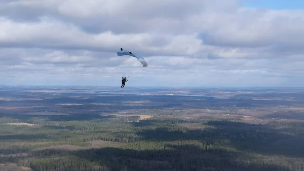 Een Parachute Lucht — Stockfoto