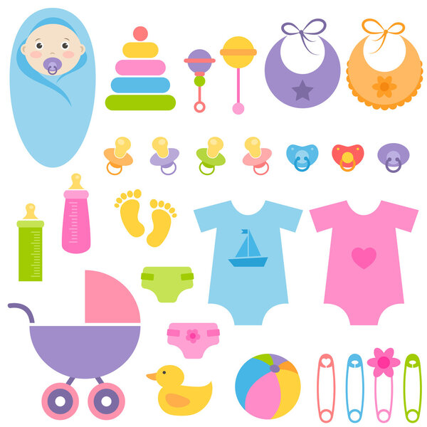 set of baby elements