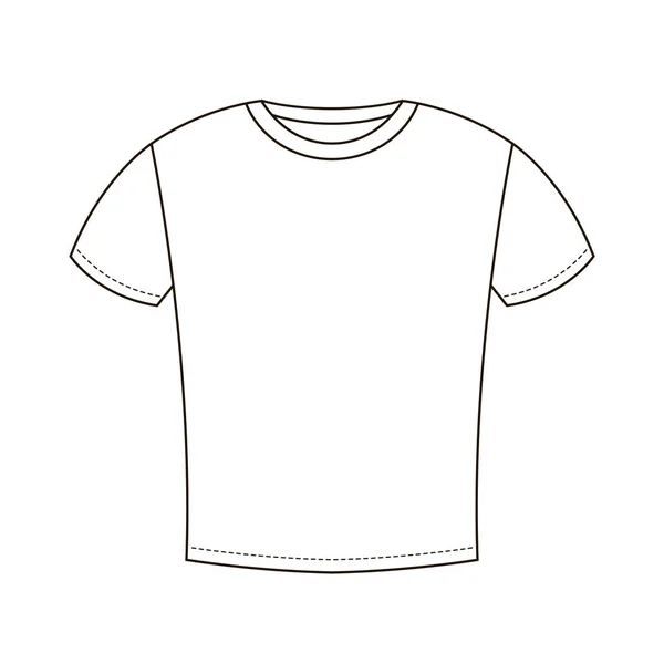 White t-shirt design template — Stock Vector