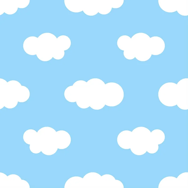 Blauwe lucht met wolken — Stockvector
