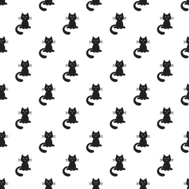 Kara kediler desenle