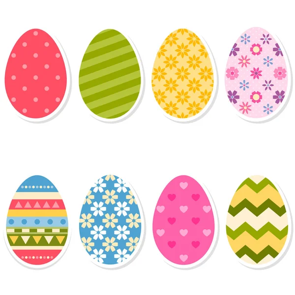 Ícones de ovos de Páscoa —  Vetores de Stock