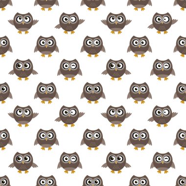 kahverengi baykuşlar ile Seamless Modeli