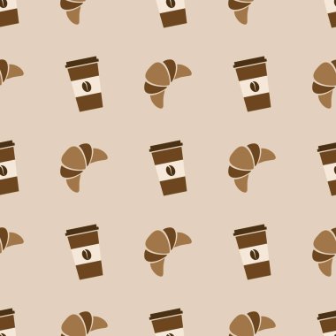 kahve ve kruvasan ile Seamless Modeli