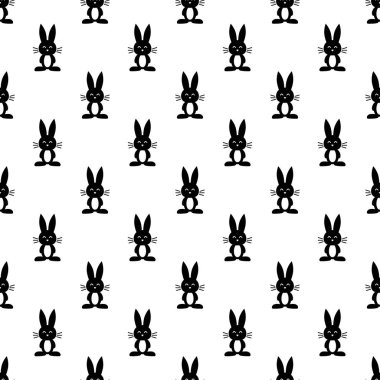 siyah tavşanlar desenle