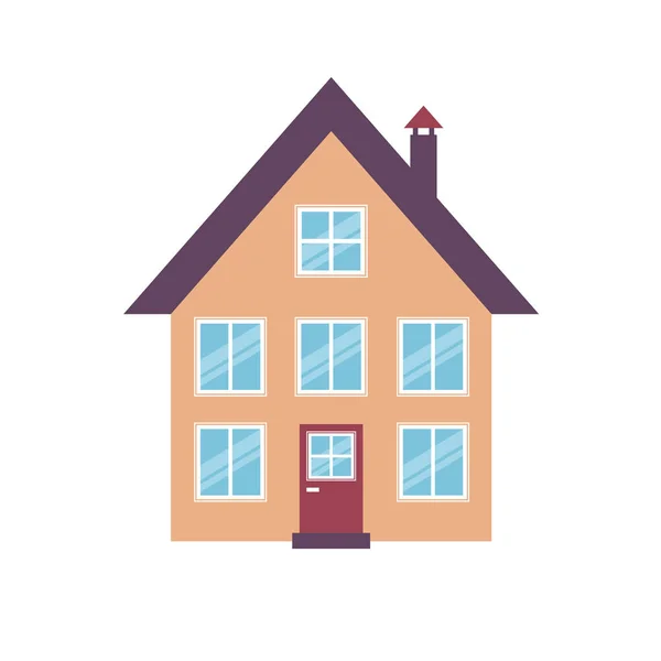 Ікона барвистого будинку — стоковий вектор