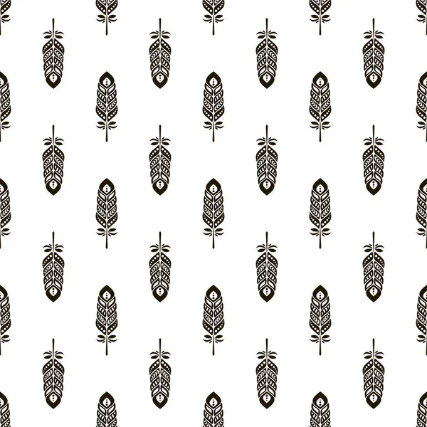 siyah tüyleri ile Seamless Modeli