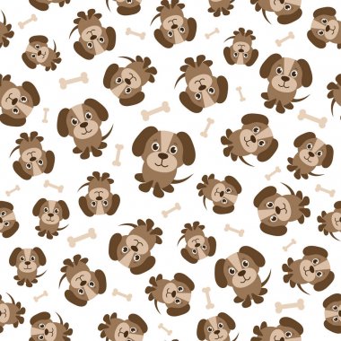 kahverengi köpek ile Seamless Modeli