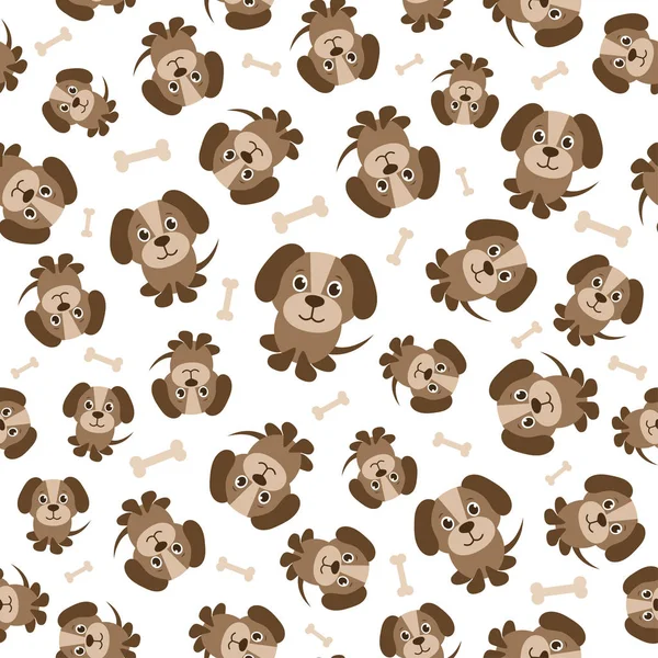 kahverengi köpek ile Seamless Modeli