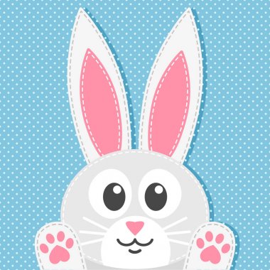 sevimli tavşan ile arka plan