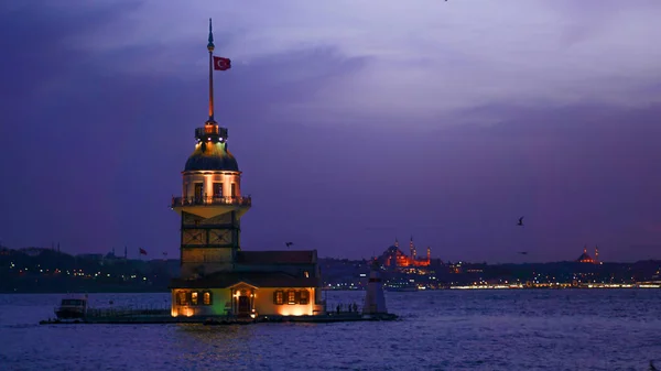 Torre Doncella Kiz Kulesi Istanbul Turquía —  Fotos de Stock