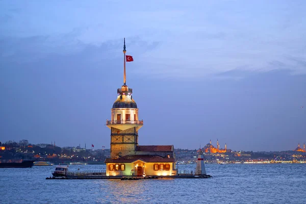 Maiden Tower Kiz Kulesi Istanbul Turkey — Stockfoto