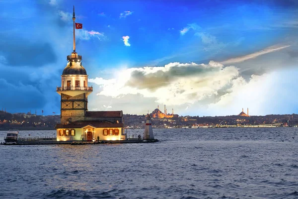 Awesome Hemel Maiden Tower Kiz Kulesi Istanbul — Stockfoto