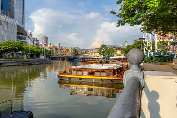 Singapore rivier Waterfront — Stockfoto