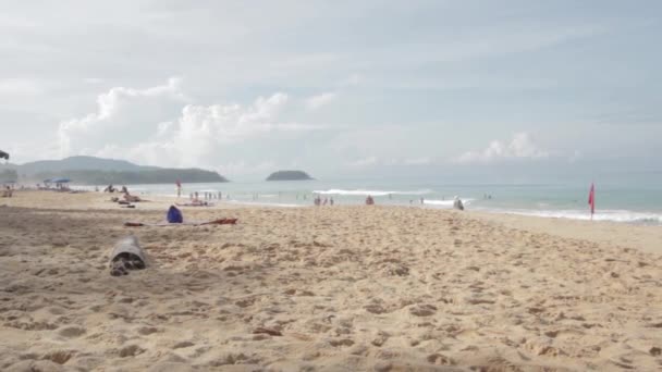 Strand landschap in Phuket — Stockvideo