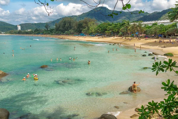 Krajobraz plaży w Phuket — Zdjęcie stockowe