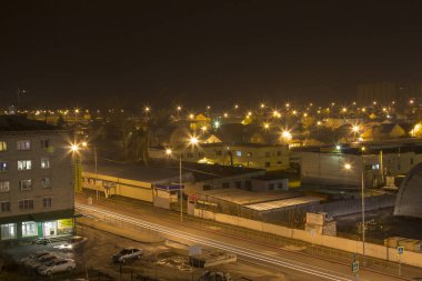 Şehir gece manzarası