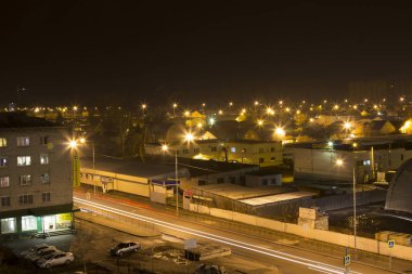 Şehir gece manzarası