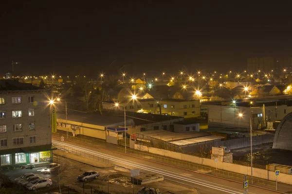 Şehir gece manzarası — Stok fotoğraf