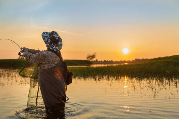 Spinnen op de rivier — Stockfoto