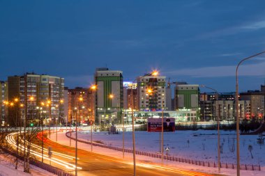 Gece şehir ışıkları