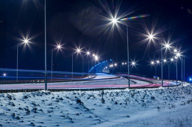 Gece şehir ışıkları