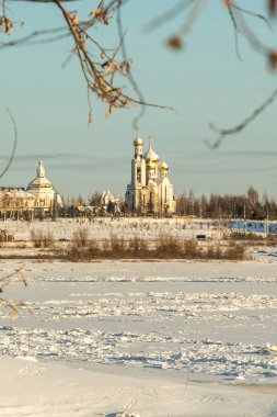 Küçük bir kasaba peyzaj