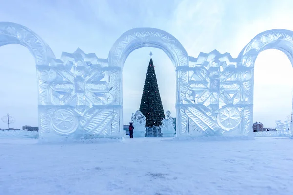 Noel buz kasabası — Stok fotoğraf