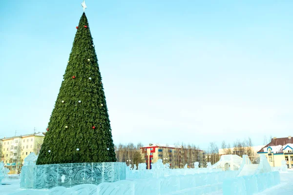 Ville de glace de Noël — Photo