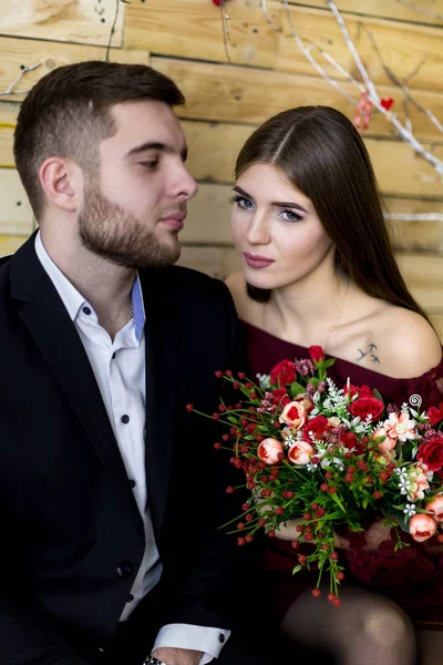 Menino e menina — Fotografia de Stock