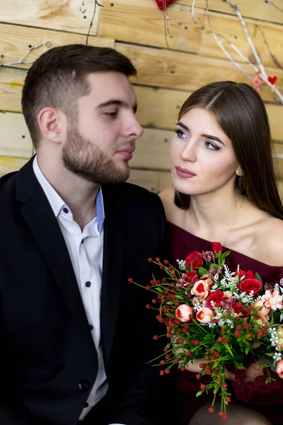 Menino e menina — Fotografia de Stock