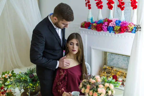 Niño y niña — Foto de Stock